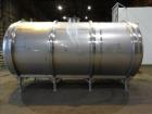 Used Walker Tank, Model SSHHT, 4,500 Gallon, 304 Stainless steel. Horizontal.