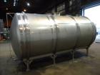 Used Walker Tank, Model SSHHT, 4,500 Gallon, 304 Stainless steel. Horizontal.