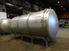 Used Walker Tank, Model SSHHT, 4,500 Gallon, 304 Stainless steel. Horizontal.
