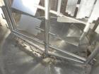 Used- 1,000 Gallon Vertical Stainless Steel Walker Mixing Tank.