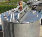 Used- 1,000 Gallon Vertical Stainless Steel Walker Mixing Tank.