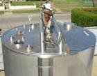 Used- 1,000 Gallon Stainless Steel Mixing Tank