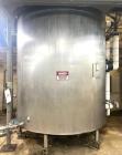 Used Walker Vertical Jacketed Mix Tank – 2,500 Gallon Stainless Steel