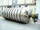 Used: Walker Stainless pressure tank, 3000 gallon, stainless steel, vertical. Approximately 72