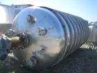 Used- Walker Stainless Pressure Tank, 3000 Gallon, 316 Stainless Steel, Vertical. Approximate 72'' diameter x 166'' straight...