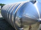 Used- Walker Stainless Pressure Tank, 3000 Gallon, 316 Stainless Steel, Vertical. Approximate 72'' diameter x 166'' straight...