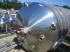 Used Walker Stainless Pressure Tank, 3000 Gallon, 316 Stainless Steel, Vertical. Approximate 72'' diameter x 166'' straight side, dished top and bottom. Internal rated 35/fv psi at 325 deg F. Foote a...