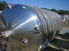 Used- Walker Stainless Pressure Tank, 3000 Gallon, 316 Stainless Steel, Vertical. Approximate 72'' diameter x 166'' straight...