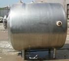 Used Walker Stainless Pressurized Sterilizer Tank, 1000 Gallon, 304 Stainless Steel, Horizontal. Jacketed and insulated. 66