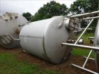Used Walker 2500 Gallon Tank, 304L Stainless Steel, Vertical.