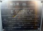 Used Wolfe Mechanical And Equipment Pressure Tank, 3093 Gallon, 316 Stainless Steel, Vertical. 84