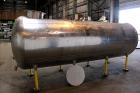 Used Zero Milk Cooling Tank, Model NV1500, 1,500 Gallon, 304 Stainless steel, Horizontal. Approximate 52
