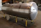 Used Zero Milk Cooling Tank, Model NV1500, 1,500 Gallon, 304 Stainless steel, Horizontal. Approximate 52