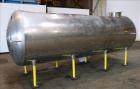 Used Zero Milk Cooling Tank, Model NV1500, 1,500 Gallon, 304 Stainless steel, Horizontal. Approximate 52