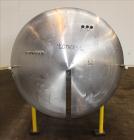 Used Zero Milk Cooling Tank, Model NV1500, 1,500 Gallon, 304 Stainless steel, Horizontal. Approximate 52