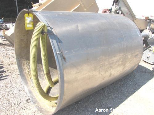 Used-Tank, Approximately 700 Gallons, Stainless Steel.  54" Diameter x 72" straight side.  Open top (no cover), dish bottom....