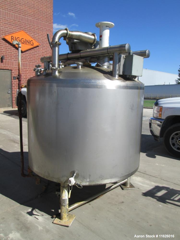 Used- 500 Gallon Stainless Steel Jacketed A and B Processor.