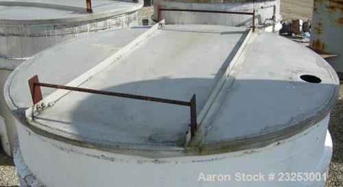 Used: Central Fabricators stainless steel mixing can , 60" diameter x  50" deep, sloped bottom, 2" side bottom outlet. Mounted on casters.  


