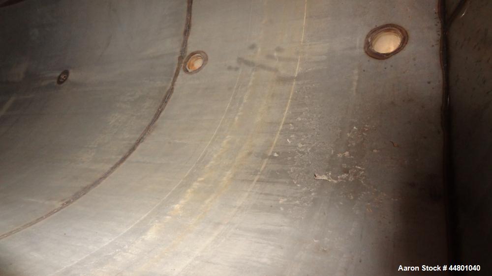 Used Par Piping & Fabrication Tank, 575 Gallon, 321 Stainless Steel, Vertical. 48" Diameter x 72" straight side, coned top & bottom. Openings top 3", 8", 1"; side (2) 2", 12" with cover. 2" Center bo...