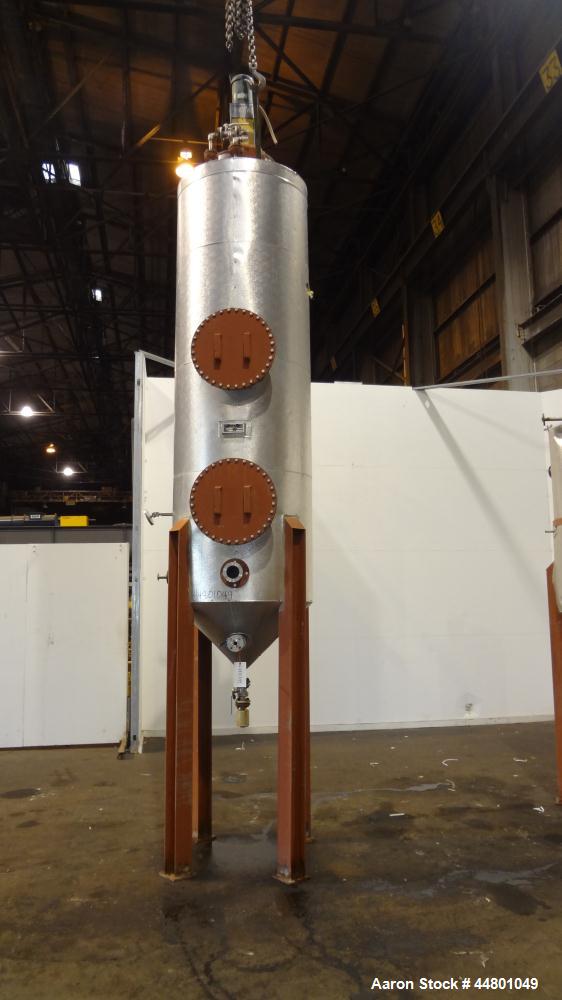 Used 525 Gallon Stainless Steel Par Piping & Fabrication Tank, Model X5C100