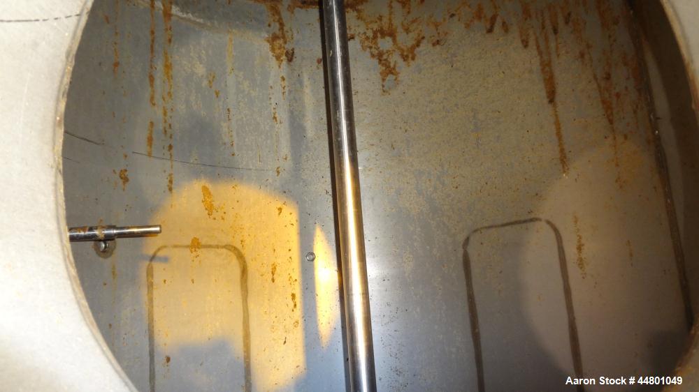 Used 525 Gallon Stainless Steel Par Piping & Fabrication Tank, Model X5C100