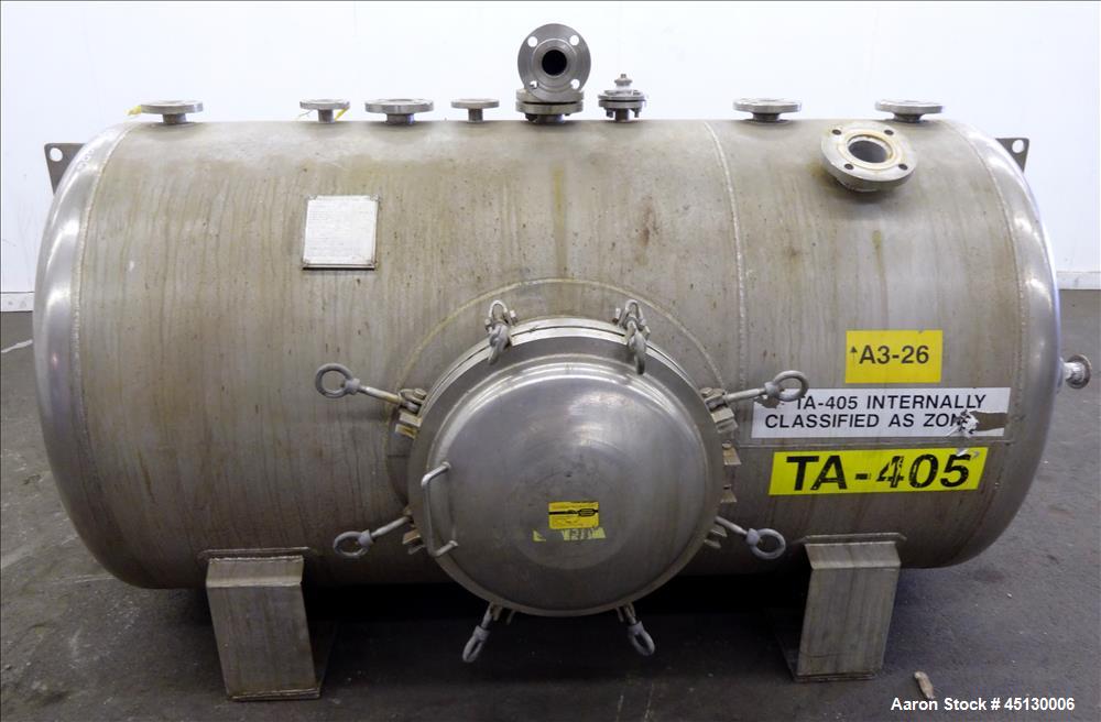 Used Stainless Services Ltd Tank, 502 Gallon (1900 liter), 316L Stainless Steel