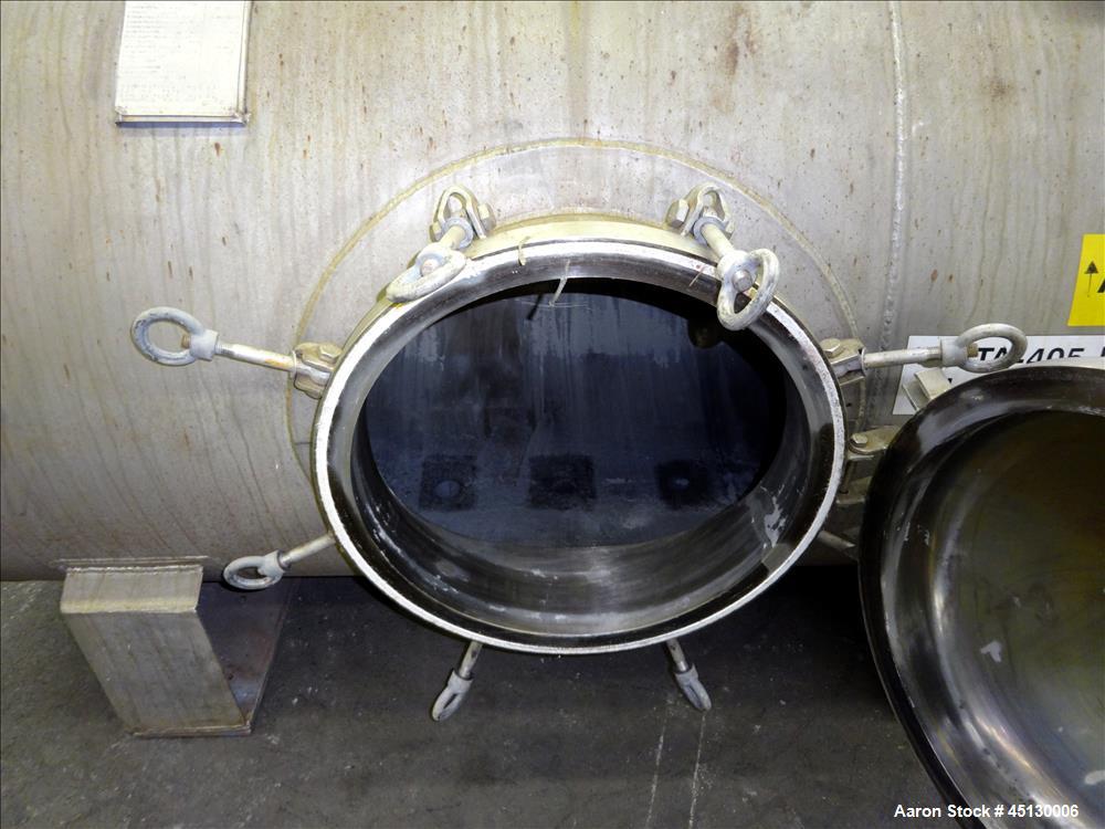 Used Stainless Services Ltd Tank, 502 Gallon (1900 liter), 316L Stainless Steel