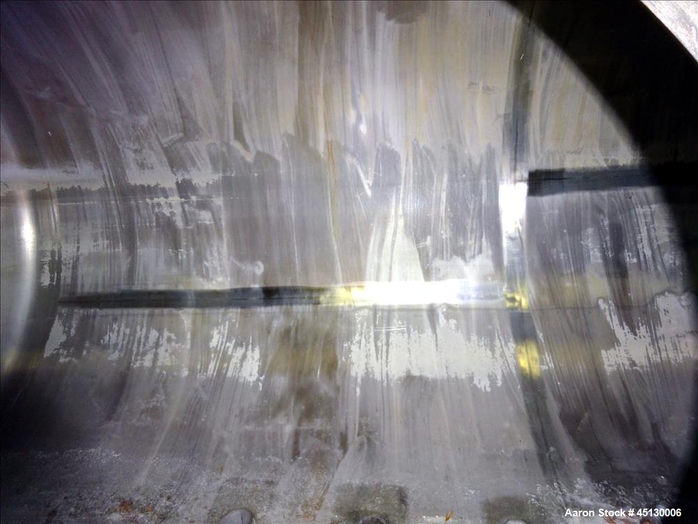 Used Stainless Services Ltd Tank, 502 Gallon (1900 liter), 316L Stainless Steel