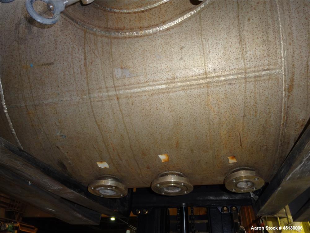 Used Stainless Services Ltd Tank, 502 Gallon (1900 liter), 316L Stainless Steel