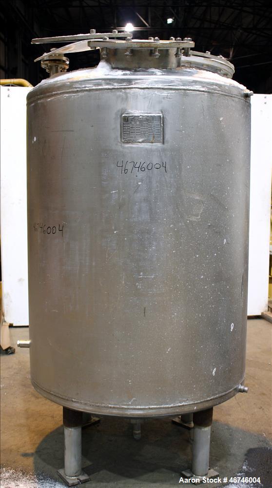 Used Merck & Co. Inc. Tank, Approximately 500 Gallon, 316L Stainless Steel, Ver