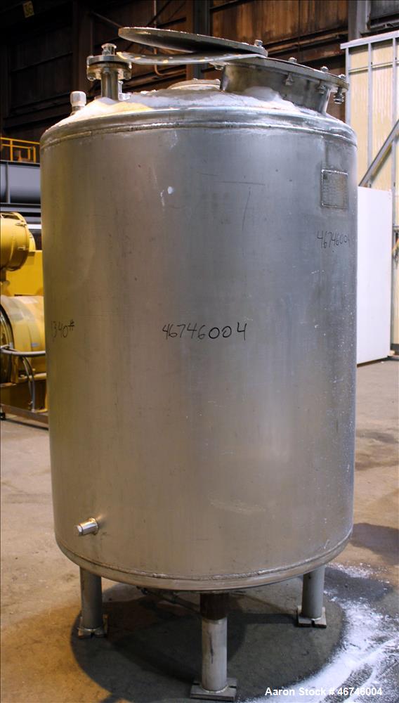 Used Merck & Co. Inc. Tank, Approximately 500 Gallon, 316L Stainless Steel, Ver