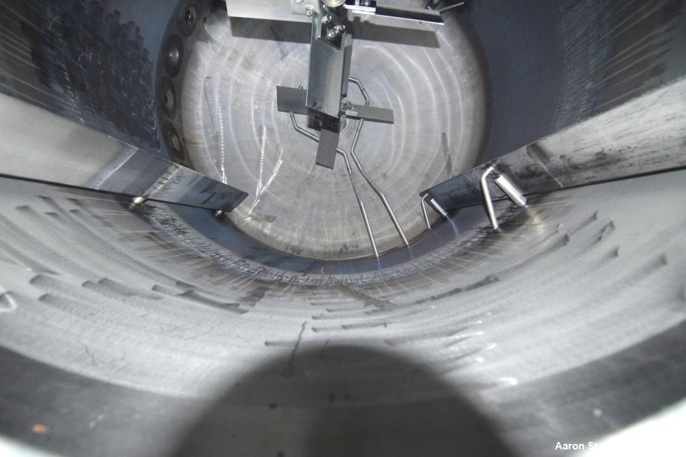 Used Tank, Approximate 800 Gallons, Stainless Steel, Vertical. Approximate 60” diameter x 60” straight side, dished top and bottom. Top entering Cleveland agitator, model APDM-4, serial# 12425, appro...