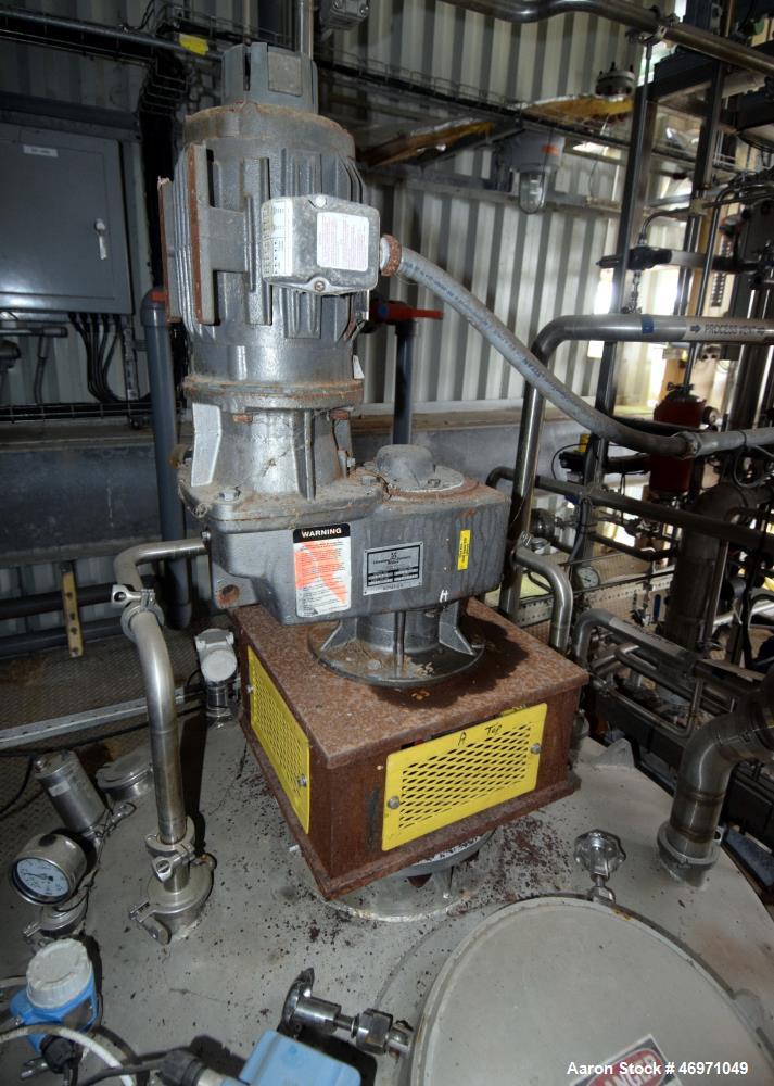 Used Tank, Approximate 800 Gallons, Stainless Steel, Vertical. Approximate 60” diameter x 60” straight side, dished top and bottom. Top entering Cleveland agitator, model APDM-4, serial# 12425, appro...