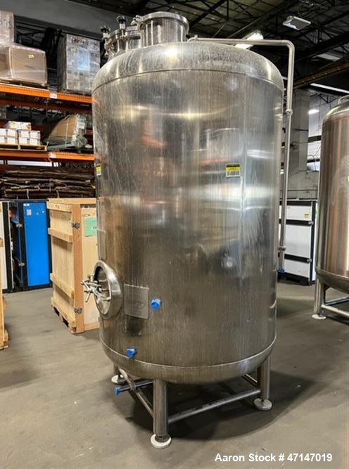 Used-Fronhofer 25BBL (775 gallon) Stainless Steel Brite Tank