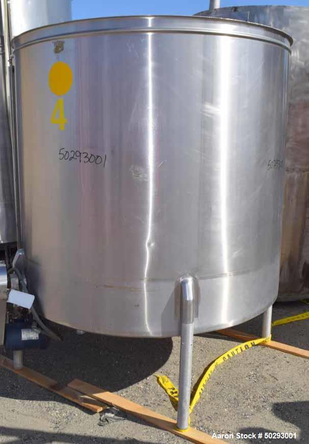 Used - Tank, Approximately 800 Gallon, Stainless Steel.