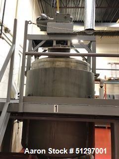 Used-Approximately 900 Gallon, Vertical, Stainless Steel Jacketed Tank with Ligh