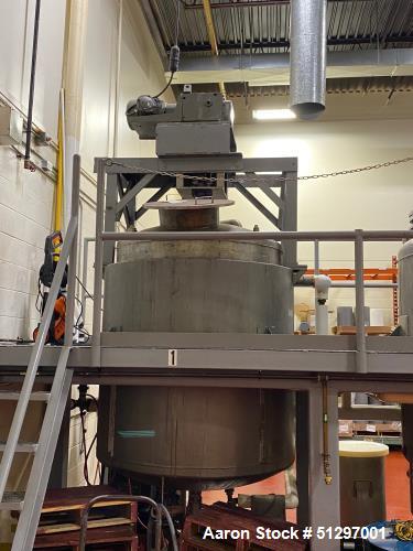 Used-Approximately 900 Gallon, Vertical, Stainless Steel Jacketed Tank with Ligh