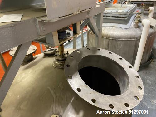 Used Approximately 900 Gallon, Vertical, Stainless Steel Jacketed Tank with Ligh