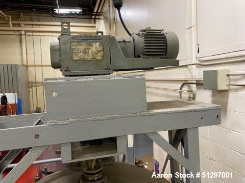 Used Approximately 900 Gallon, Vertical, Stainless Steel Jacketed Tank with Ligh