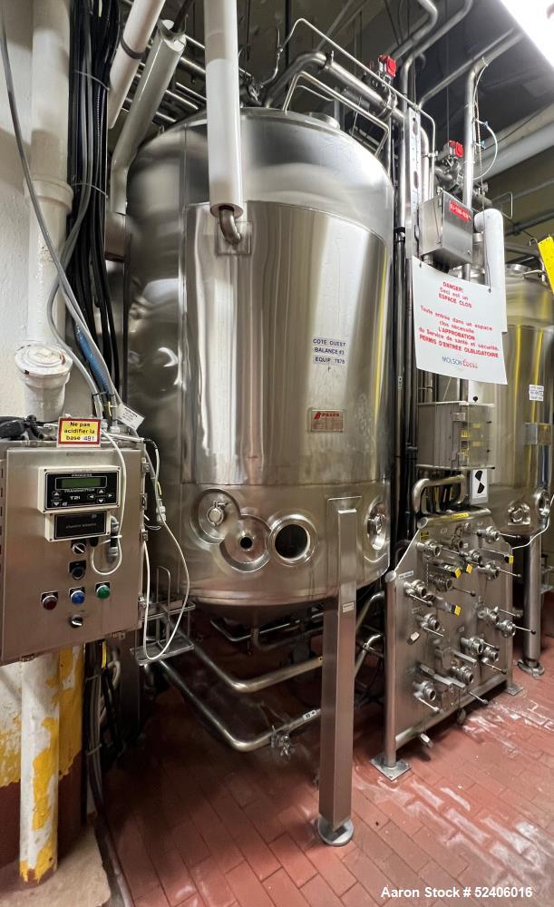Used Falco Balance Jacketed Tank, Approximate 750 Gallon, 304 Stainless Steel, V