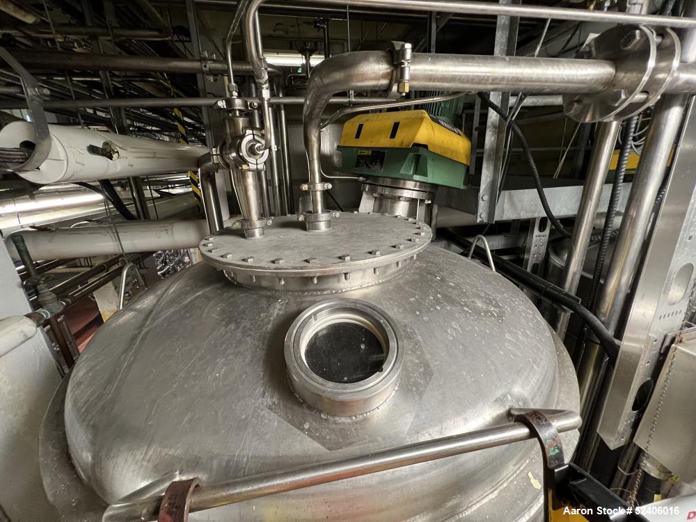 Used Falco Balance Jacketed Tank, Approximate 750 Gallon, 304 Stainless Steel, V
