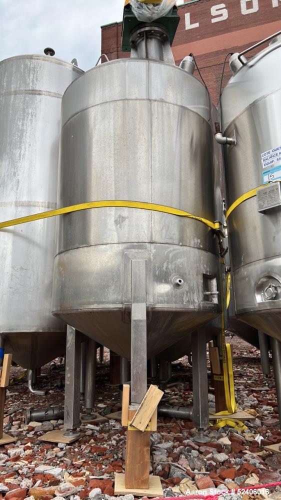 Used-Falco Balance Jacketed Tank, Approximate 750 Gallon, 304 Stainless Steel, V