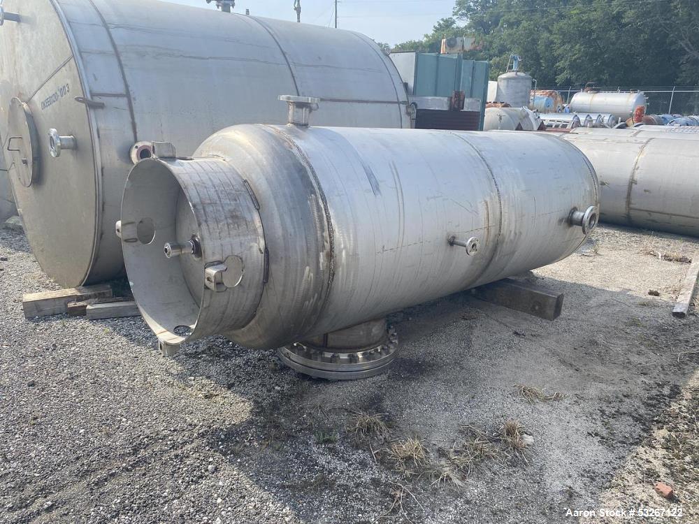 Used Steel Fabricators 316L Stainless Steel Air Receiver Tank – 900 Gallon | 150 PSI | Built 2005