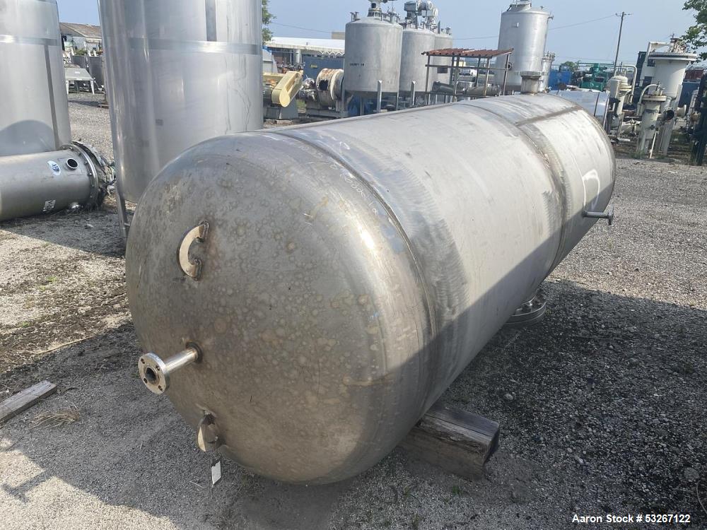 Used Steel Fabricators 316L Stainless Steel Air Receiver Tank – 900 Gallon | 150 PSI | Built 2005