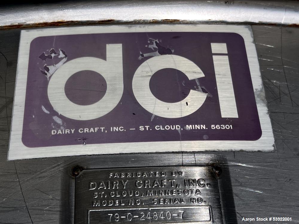 DCI Tank, 1,000 Gallon Capacity, Stainless Steel