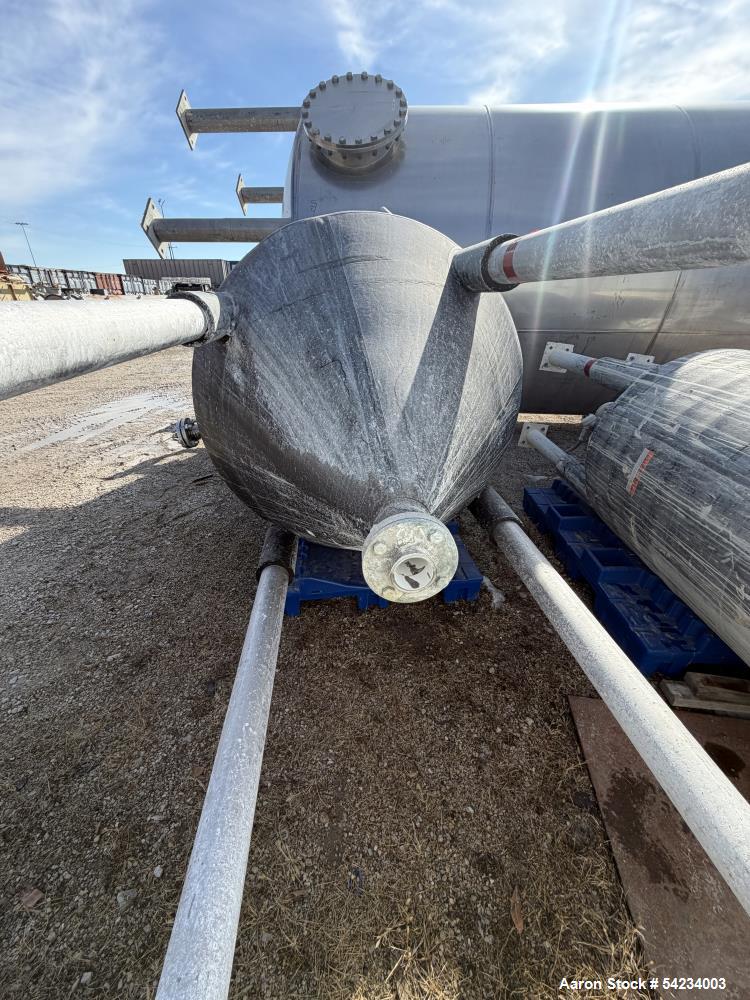 Used 500 Gallon 304 Stainless Steel Mix Tank – Vertical with Proquip Chem Guard Agitator