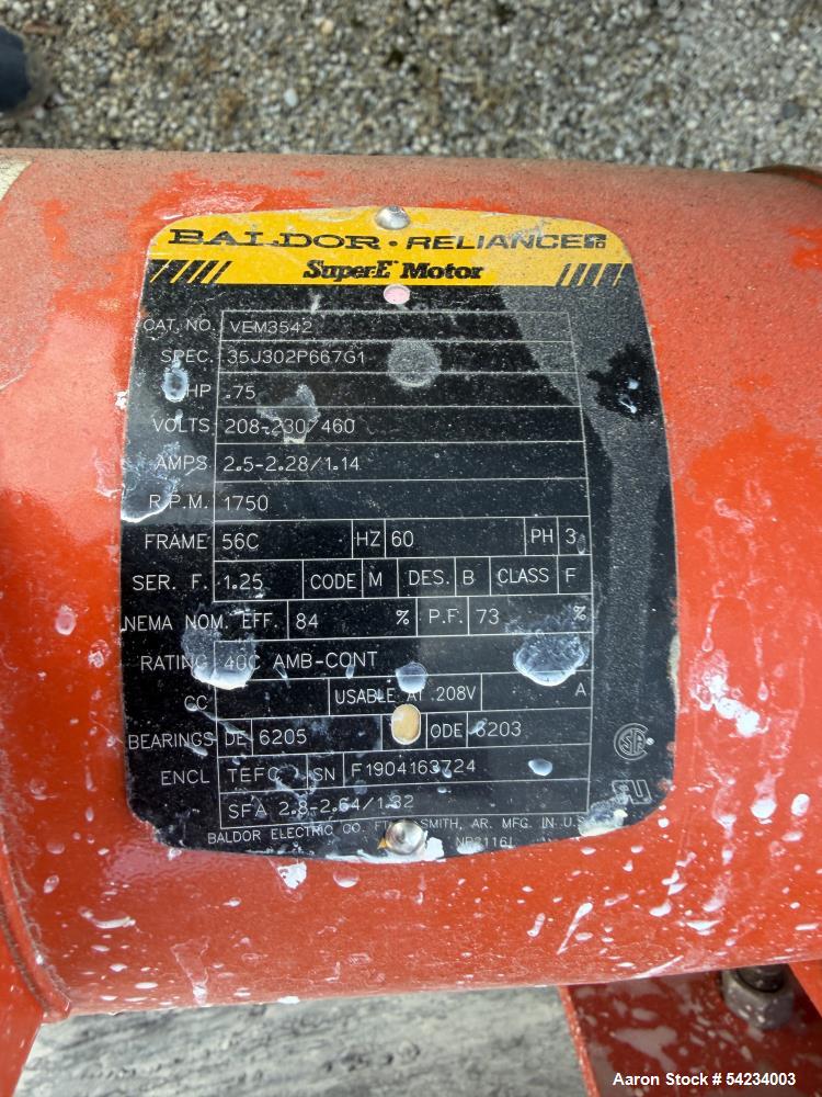 Used 500 Gallon 304 Stainless Steel Mix Tank – Vertical with Proquip Chem Guard Agitator