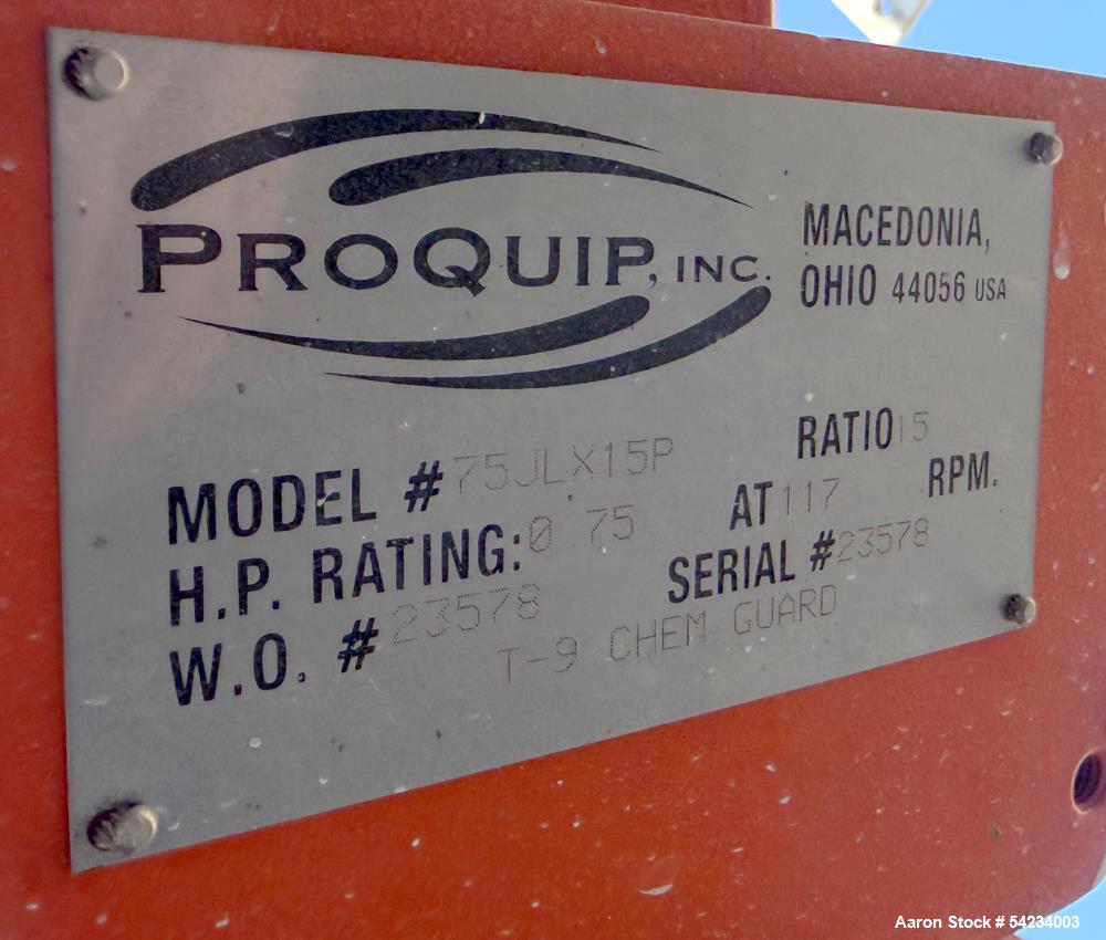 Used 500 Gallon 304 Stainless Steel Mix Tank – Vertical with Proquip Chem Guard Agitator