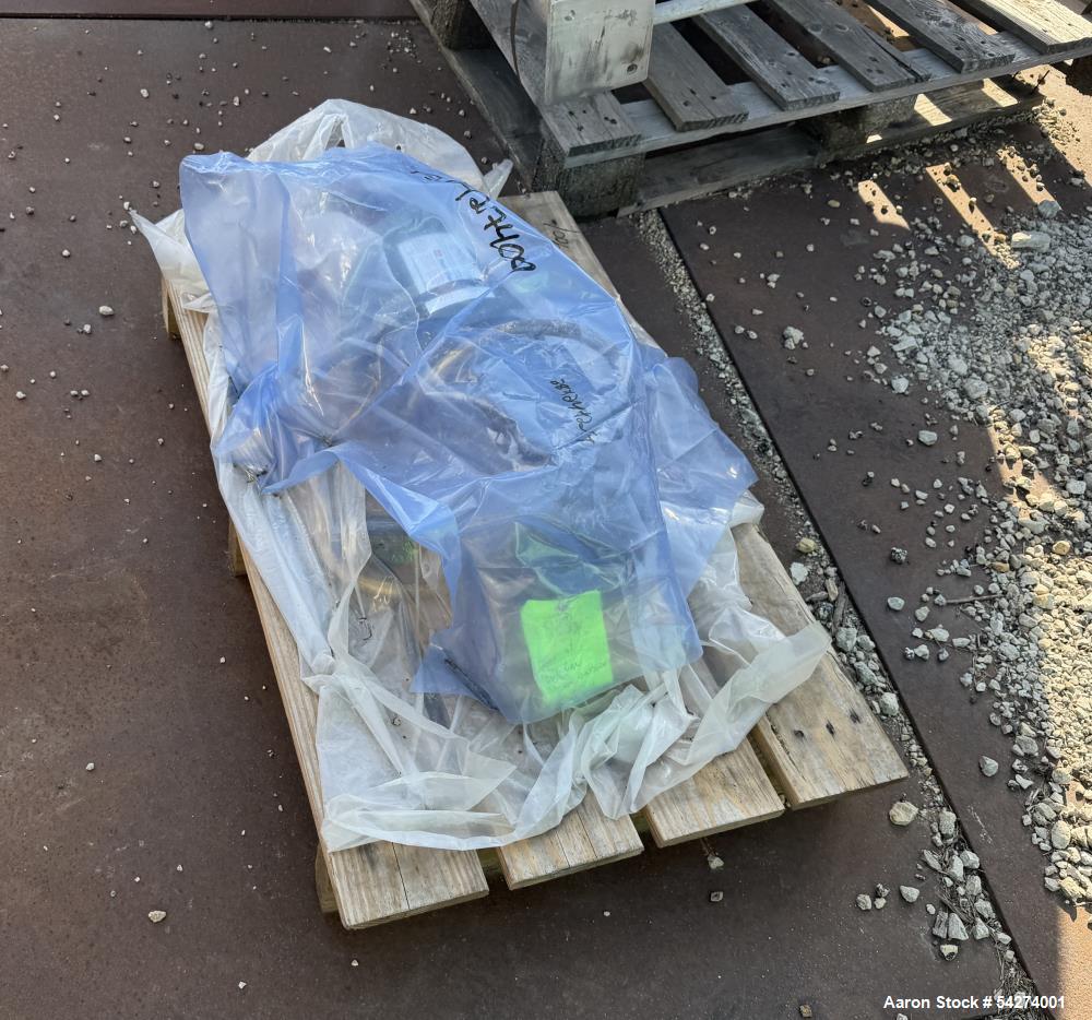 Used 750 Gallon Stainless Steel Vertical Mix Tank – Dual Turbine & Emulsifier (N