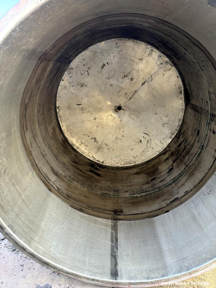 Used Approximately 750 Gallon 304 Stainless Steel Open Top Storage Tank – Vertic